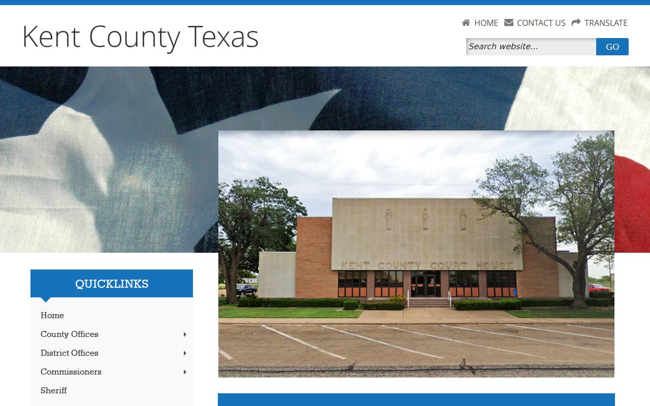 Jayton warrant records context, official Kent County homepage and courthouse information